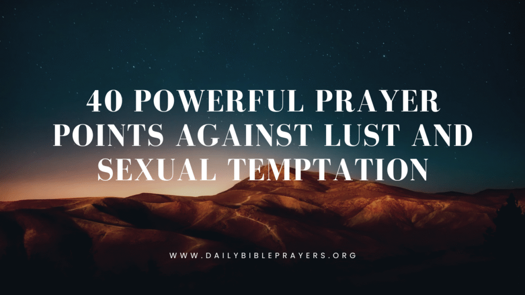 prayer against lust