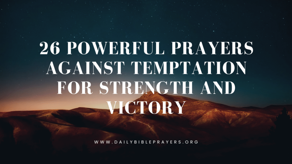 prayer against temptation