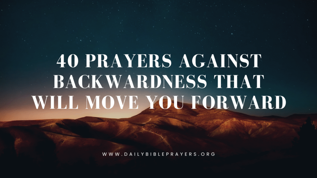 prayers against backwardness