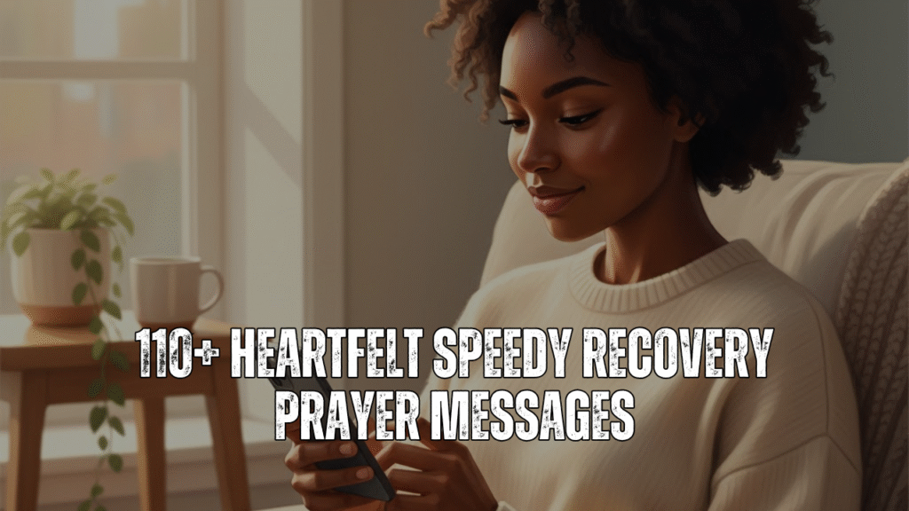 speedy recovery prayer message