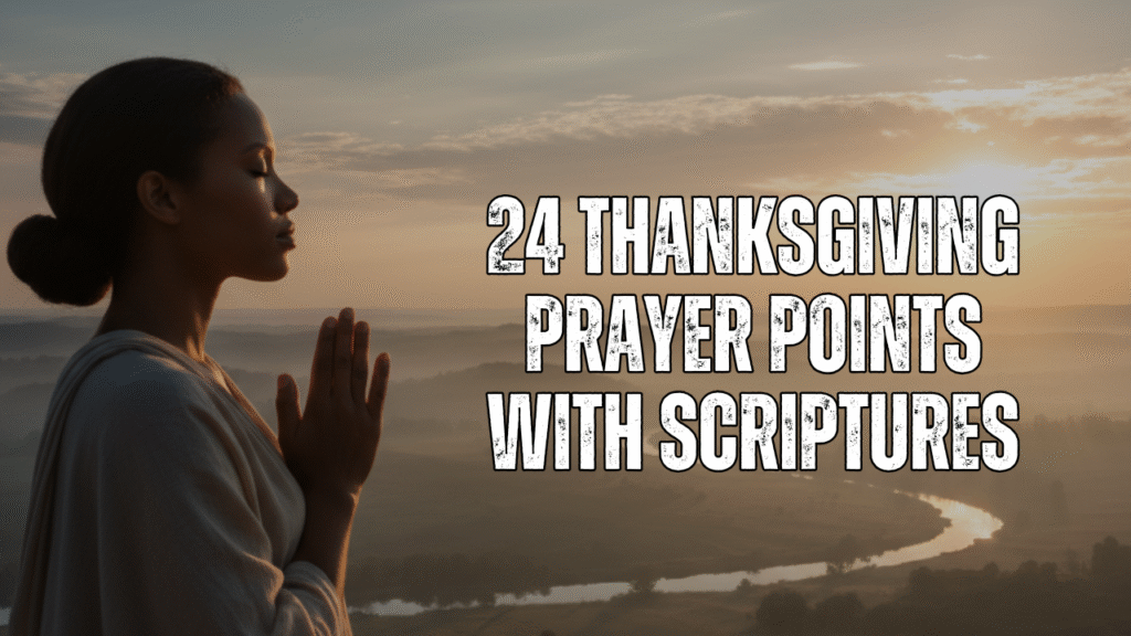 thanksgiving prayer points with scriptures